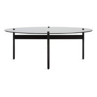 Flume Round Coffee Table in Black - Angle 1