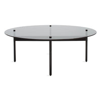 Flume Round Coffee Table in Black - Angle 2