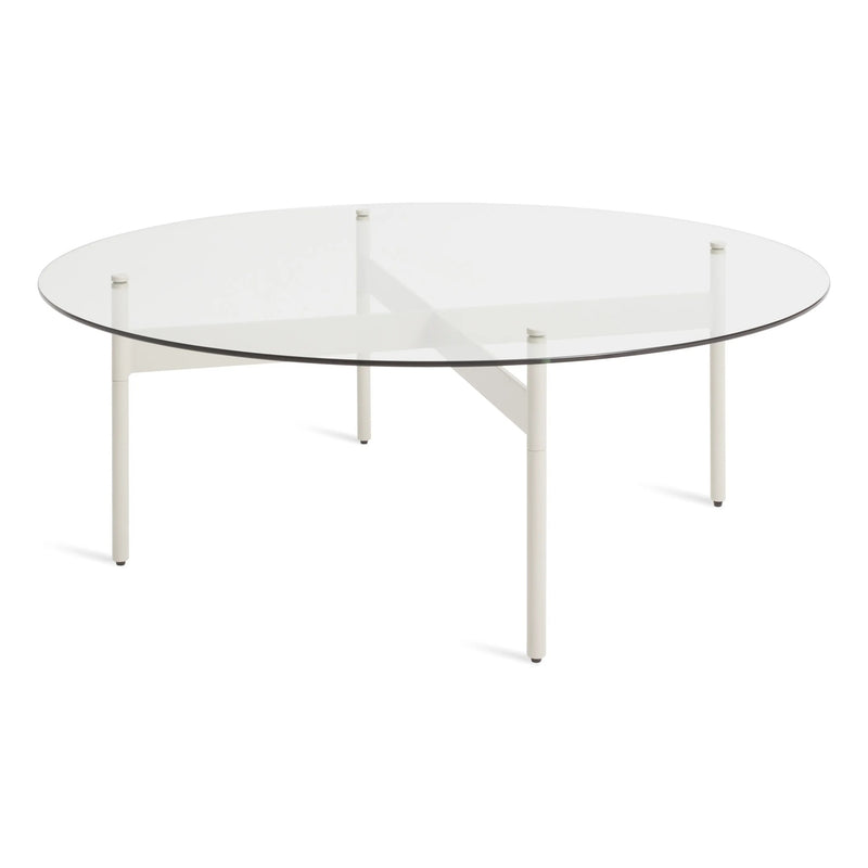 Flume Round Coffee Table in Putty