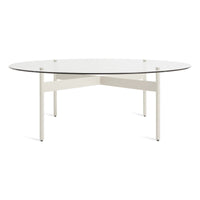 Flume Round Coffee Table in Putty - Angle 6