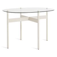 Flume Side Table in Putty - Angle 3