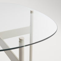 Flume Side Table in Putty - Angle 6