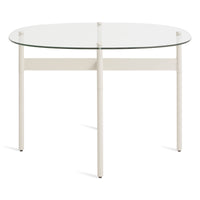 Flume Side Table in Putty - Angle 2