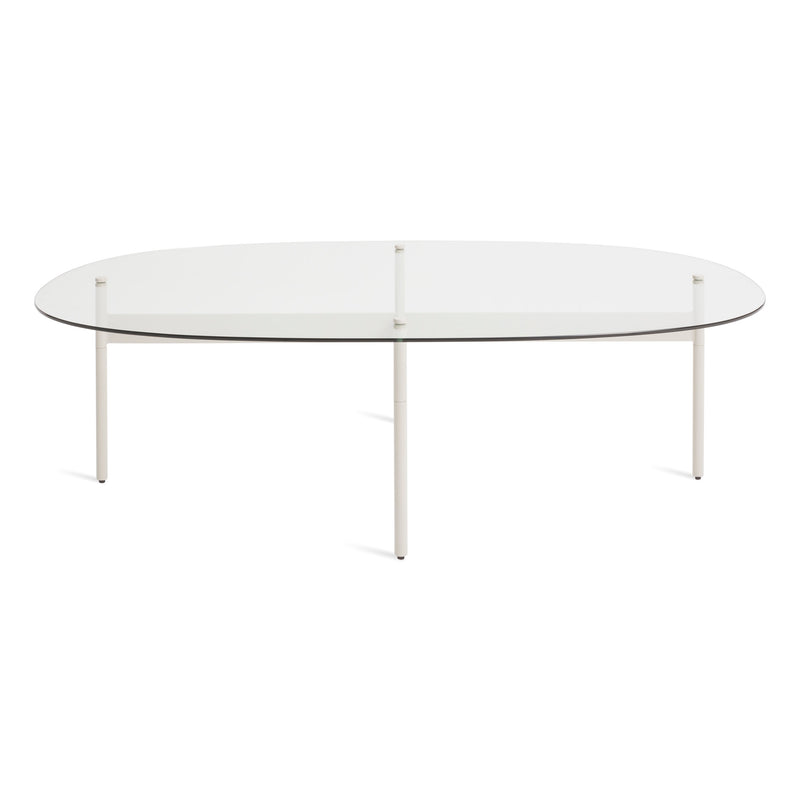 Flume Swoval Coffee Table in Putty