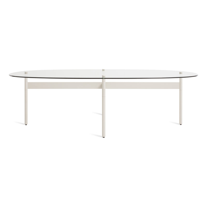 Flume Swoval Coffee Table in Putty
