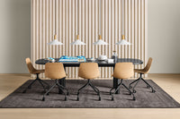 Good Times Round Dining Table in Walnut - Angle 9