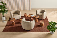 Turn Tall Side Table in Acacia - Angle 9