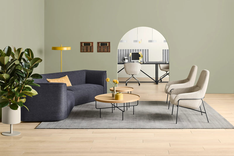 Thataway Angled Sectional Sofa in Maharam Mantle in Future - Angle 2