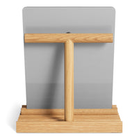 Furrow Table Mirror in White Oak - Angle 6