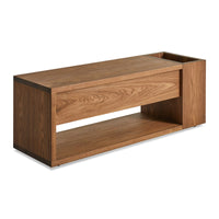 Go Forth Bench in Walnut - Angle 5