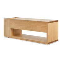Go Forth Bench in White Oak - Angle 10