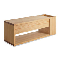 Go Forth Bench in White Oak - Angle 5