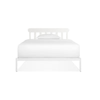 Goodie Bed in White - Angle 3