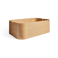Garden Party Storage Box in White Oak - Angle 3