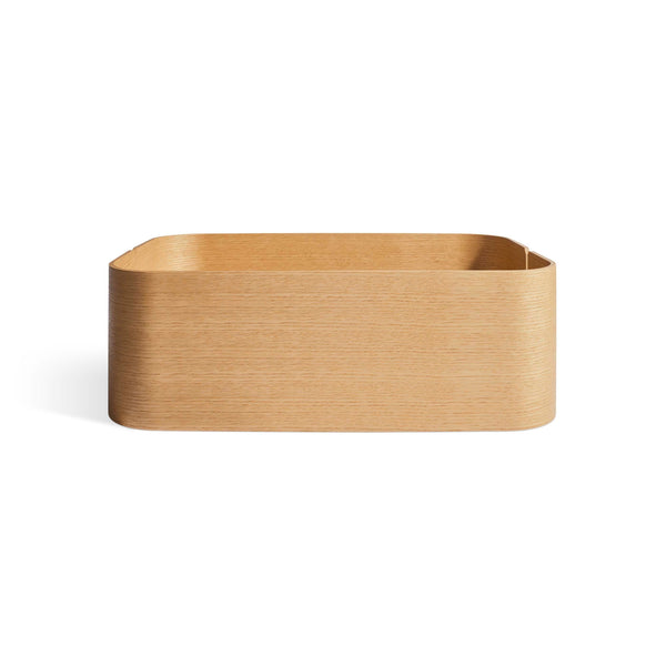 Garden Party Storage Box in White Oak - Angle 1