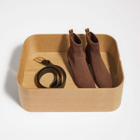 Garden Party Storage Box in White Oak - Angle 6