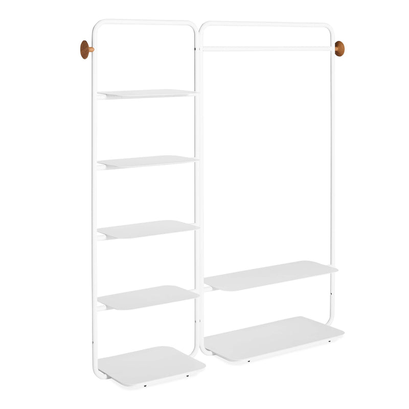Garden Party Wardrobe System in White - Angle 2