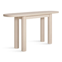 Good Times Console Table in Whitewashed Ash - Angle 3