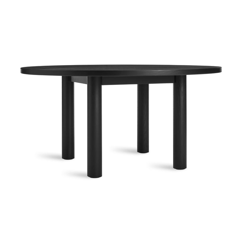 Good Times Round Dining Table Hosting Sale in Black on Ash - Angle 2