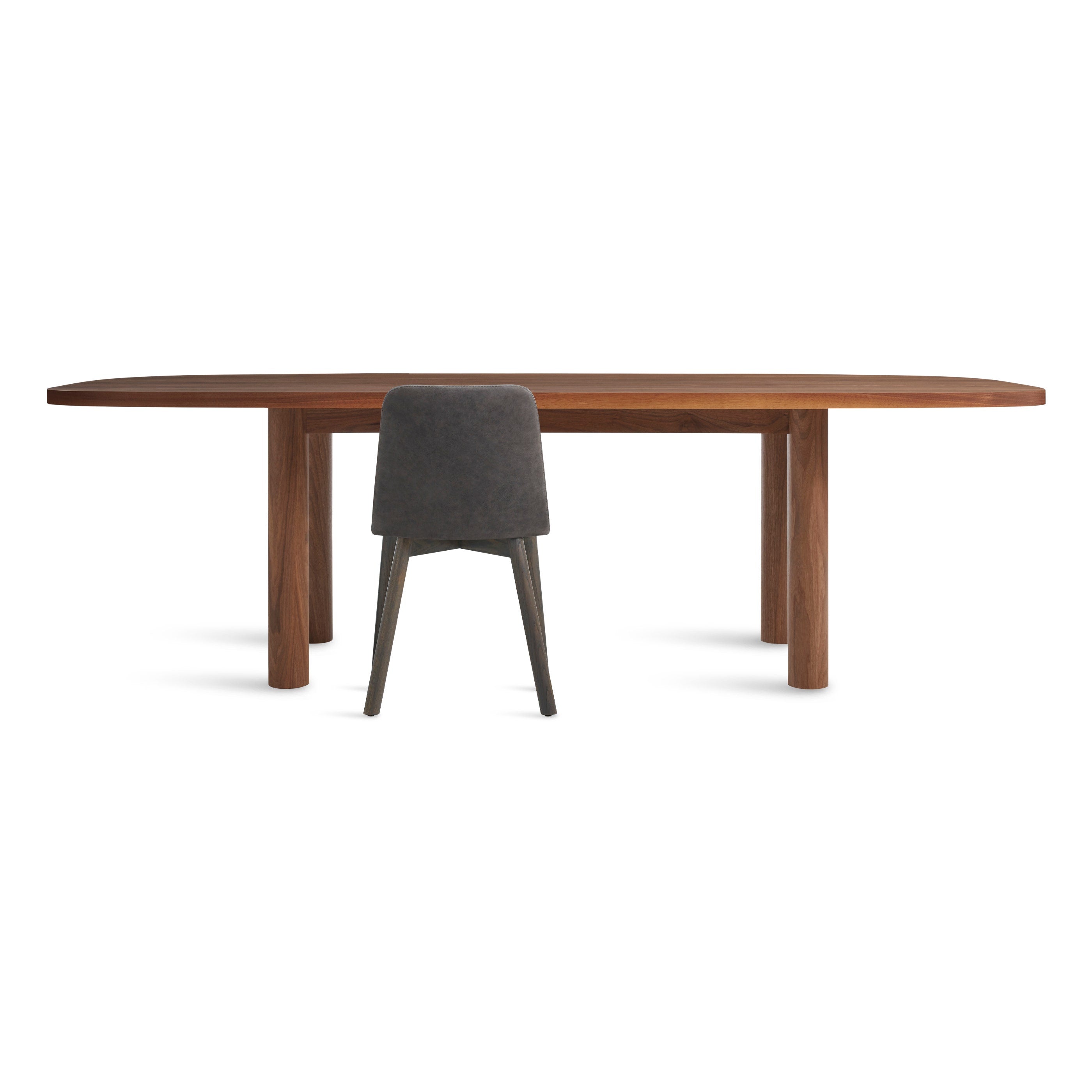 美品 アメリカ BLUE DOT ウォールナット材 ダイニング ラウンドテーブル Blu Dot Apt Round Cafe Table - 2Modern