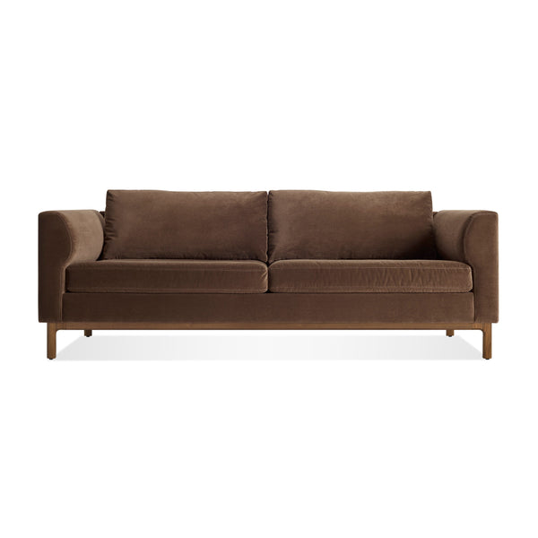 Guide 82&quot; Sofa in Coffee Velvet - Angle 1