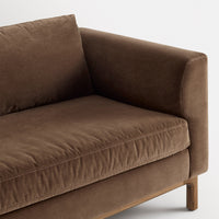 Guide 82&quot; Sofa in Coffee Velvet - Angle 9