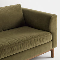Guide 96" Sofa in Moss Velvet - Angle 9