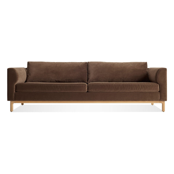 Guide 96&quot; Sofa in Coffee Velvet - Angle 1