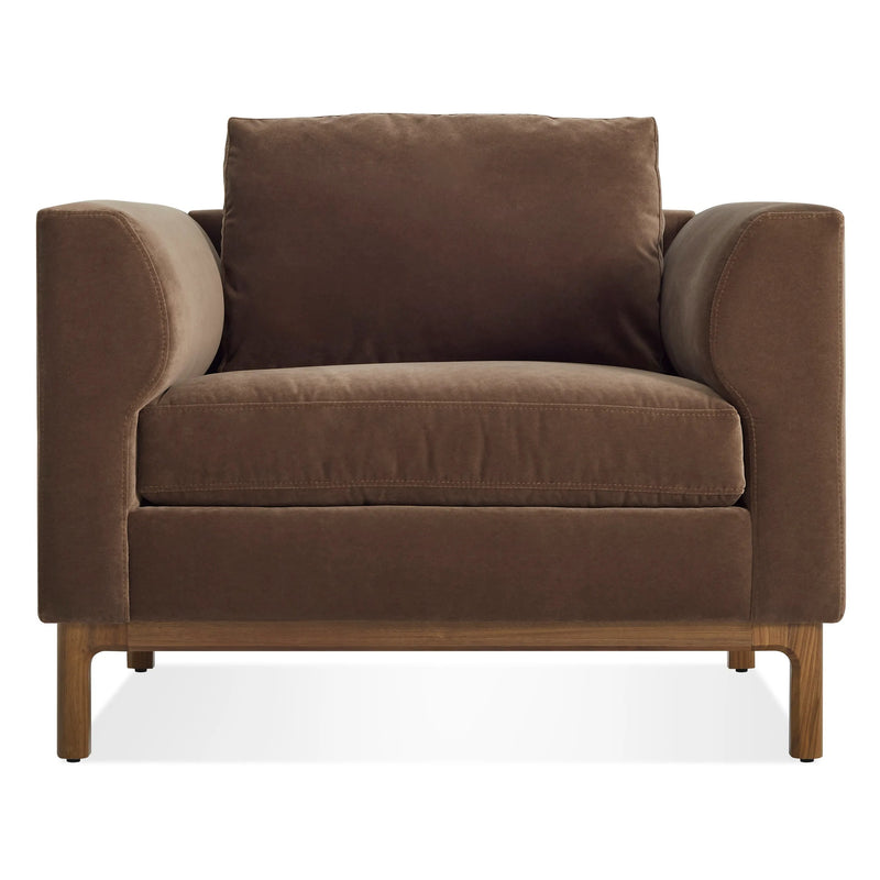 Guide Lounge Chair in Coffee Velvet