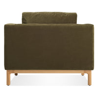 Guide Lounge Chair in Moss Velvet - Angle 7