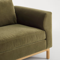 Guide Lounge Chair in Moss Velvet - Angle 9