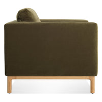 Guide Lounge Chair in Moss Velvet - Angle 5
