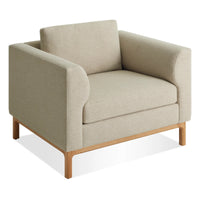Guide Lounge Chair in Sanford Oatmeal - Angle 3
