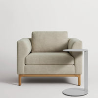 Guide Lounge Chair in Sanford Oatmeal - Angle 8