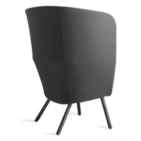 Hedge High Back Lounge Chair en Digit Charcoal - ángulo 5