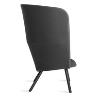 Hedge High Back Lounge Chair en Digit Charcoal - ángulo 4