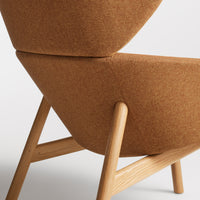 Heads Up Lounge Chair in Maharam Murmur in Argan - Angle 9