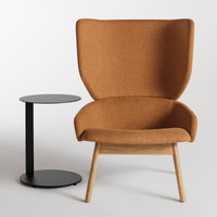 Heads Up Lounge Chair in Maharam Murmur in Argan - Angle 4