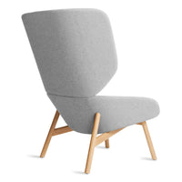 Heads Up Lounge Chair in Gabro Light Grey - Angle 6