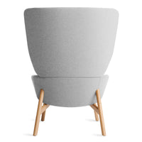 Heads Up Lounge Chair in Gabro Light Grey - Angle 7