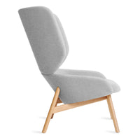 Heads Up Lounge Chair in Gabro Light Grey - Angle 5