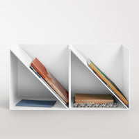 HiFive Magazine Rack en White - ángulo 6