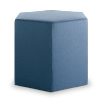 Hecks Ottoman in Vesper Marine Blue - Angle 3