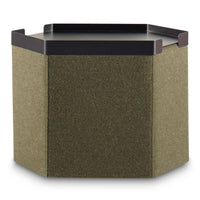 Hecks Ottoman Tray in Black - Angle 1