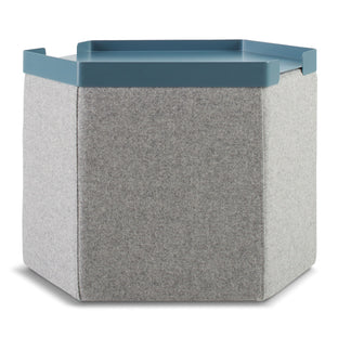 Hecks Ottoman Tray in Marine Blue - Angle 1