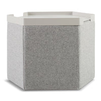 Hecks Ottoman Tray in Putty - Angle 1