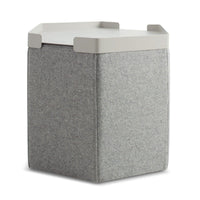 Hecks Ottoman Tray in Putty - Angle 2