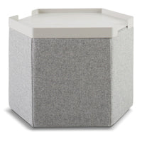 Hecks Ottoman Tray in Putty - Angle 3
