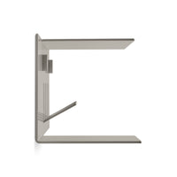 Hall Pass Wall Shelf with Hooks in Putty - Angle 4