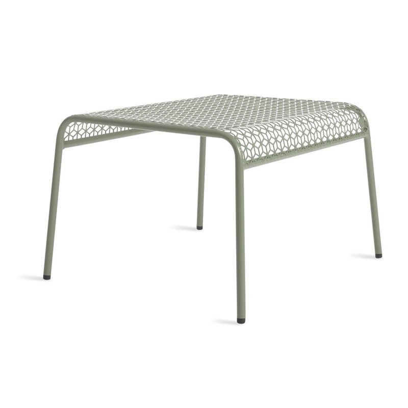 Hot Mesh Ottoman in Grey Green - Angle 2